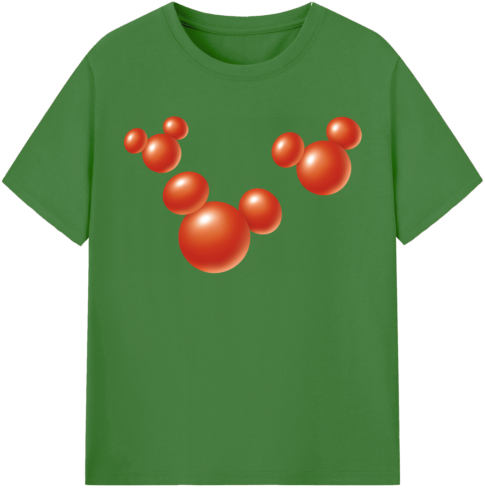 （画像用） ミッキーマウス Mickey Mouse レディースカジュアルプリントTシャツ（綿100％）